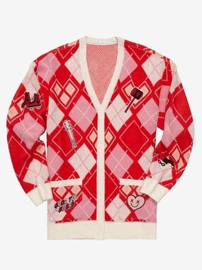 Harley Quinn Argyle Sweater, DC Comics Harlequin Batman Joker NWOT